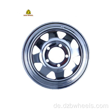 14x5 5x114.3 Räder 8 Spoke Felgen für Anhänger